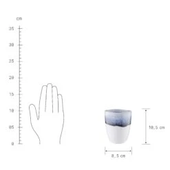 4x Tasse 300ml ATLANTIS In Blau -Butlers butlers 4x tasse 300ml atlantis in blau 3