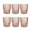 6x Gläser Mit Rillen 250ml CHELSEA In Pastellorange -Butlers butlers 6x glaser mit rillen 250ml chelsea in pastellorange