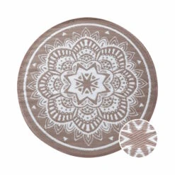 In- & Outdoor-Teppich Flora Ø118cm COLOUR CLASH In Natur-Weiß 11 In- & Outdoor-Teppich Flora Ø118cm COLOUR CLASH In Natur-Weiß -Butlers butlers in and outdoor teppich flora o118cm colour clash in natur weiss 2