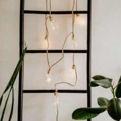 LED Lichterkette Mit Naturseil 15 Lichter Und Stecker BULB LIGHTS In Natur -Butlers butlers led lichterkette mit naturseil 15 lichter und stecker bulb lights in natur 5