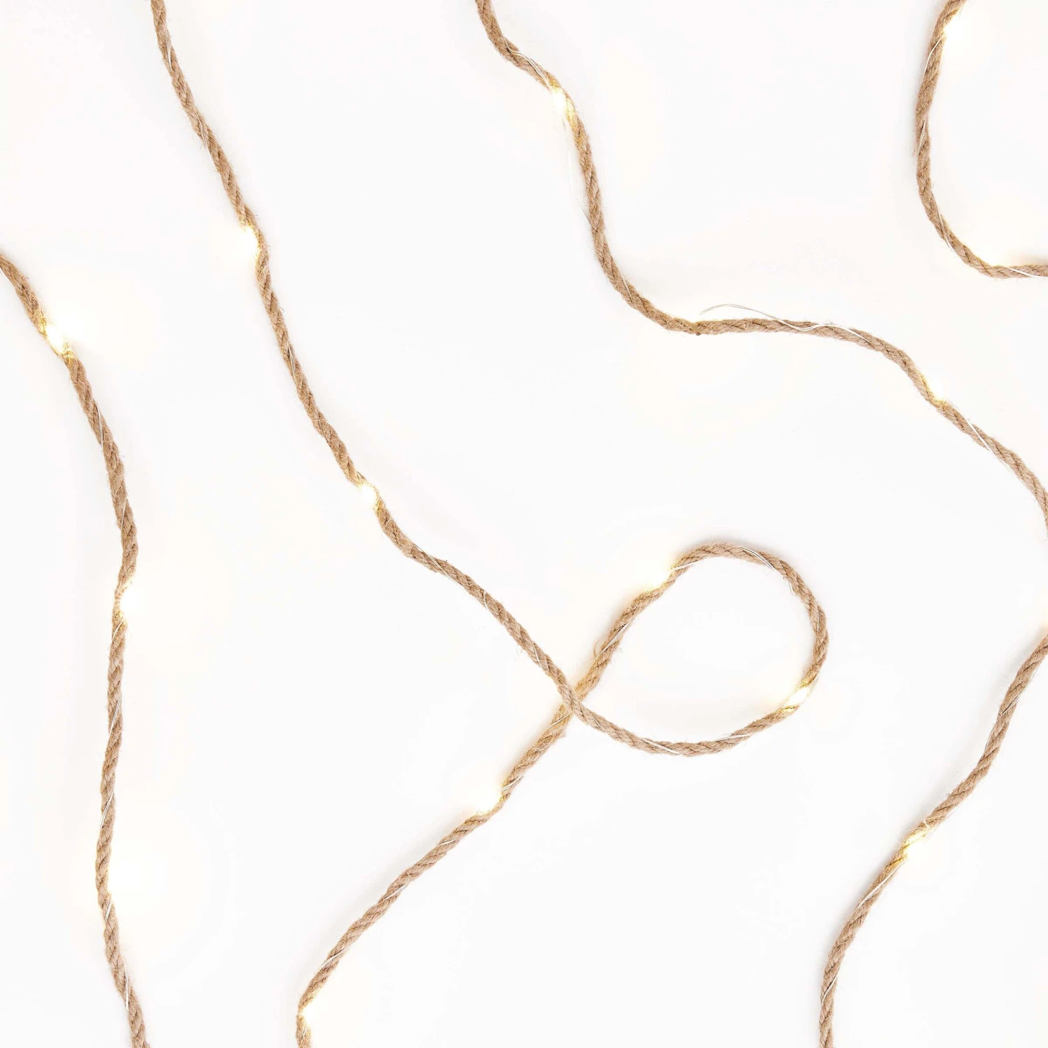 LED Outdoor-Lichterkette Naturseil 100 Lichter Mit Stecker FARMHOUSE In Natur 4 LED Outdoor-Lichterkette Naturseil 100 Lichter Mit Stecker FARMHOUSE In Natur – Bild 2