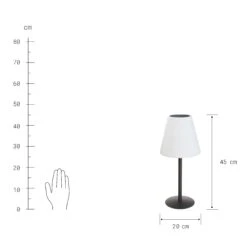 Outdoor Solar-Tischleuchte Mit Farbwechsel LIGHT UP In Schwarz-Weiß -Butlers butlers outdoor solar tischleuchte mit farbwechsel light up in schwarz weiss 4