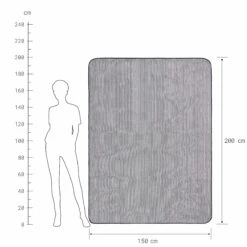 Picknickdecke Streifen L 150 X B 200cm WANDERLUST In Blau-Creme -Butlers butlers picknickdecke streifen l 150 x b 200cm wanderlust in blau creme 3