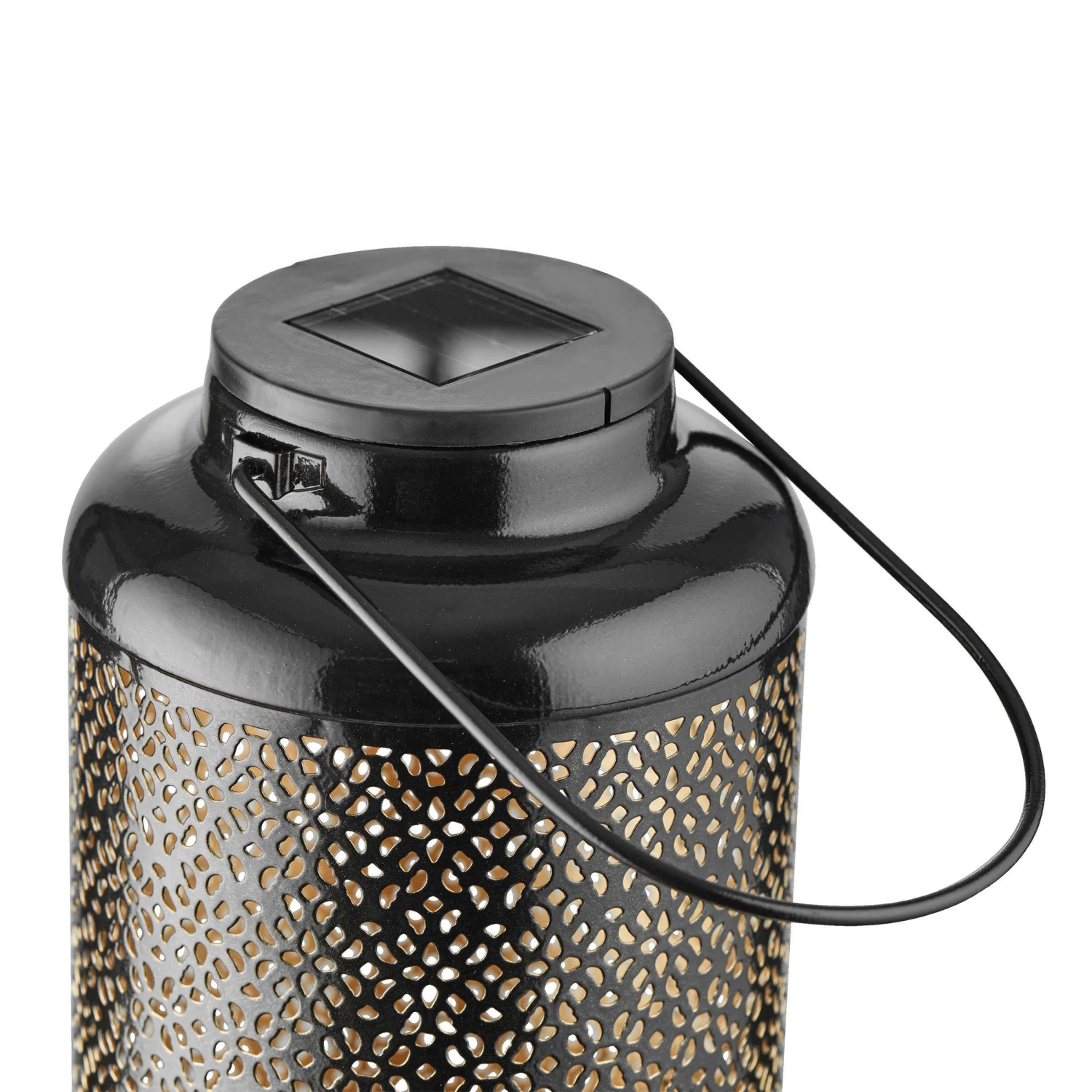 Solar-Laterne H 24cm SOLANA In Schwarz-Gold 6 Solar-Laterne H 24cm SOLANA In Schwarz-Gold – Bild 4