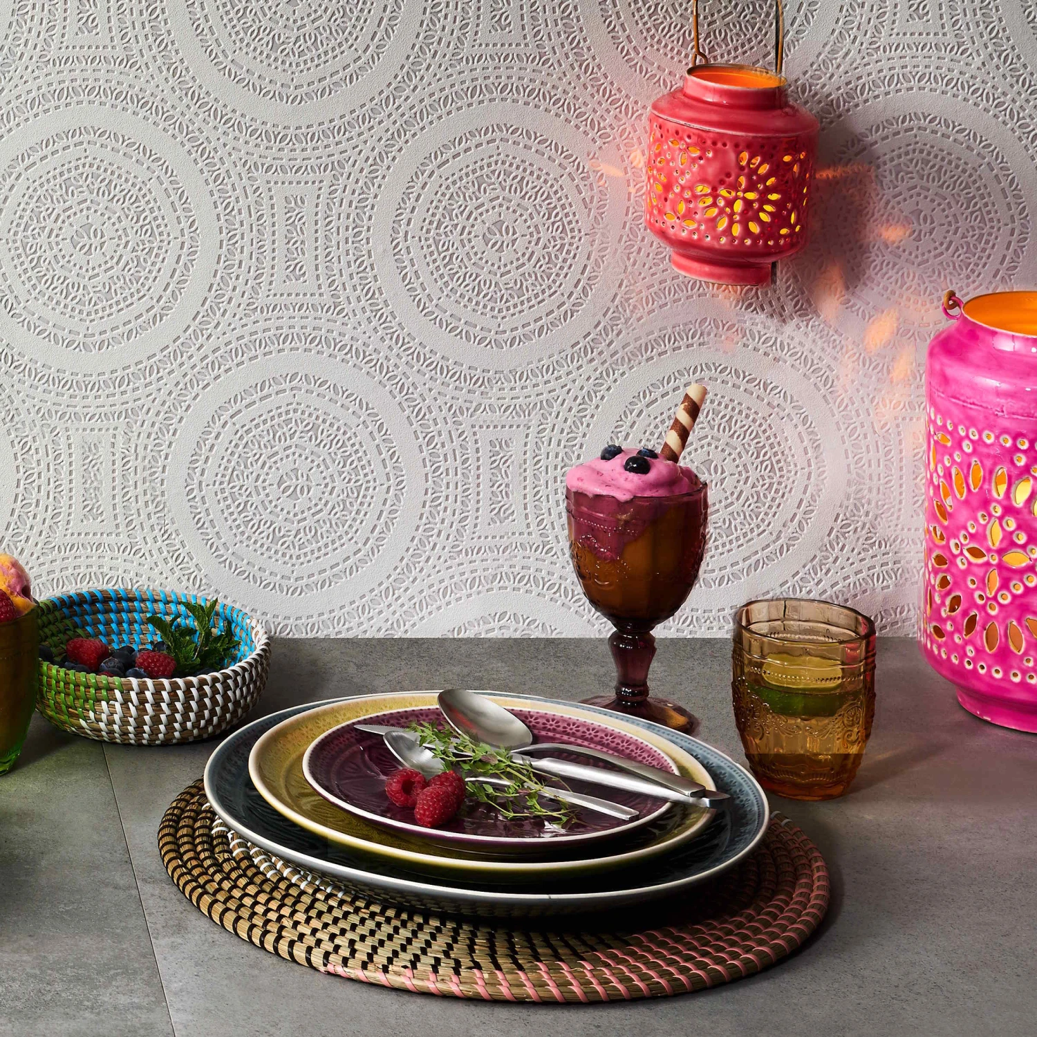 Teller Ø25cm SUMATRA In Hellgrün 9 Teller Ø25cm SUMATRA In Hellgrün – Bild 7